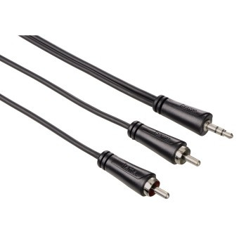 Cable 1 Jack 3.5mm M a 2RCA M 5m  Hama