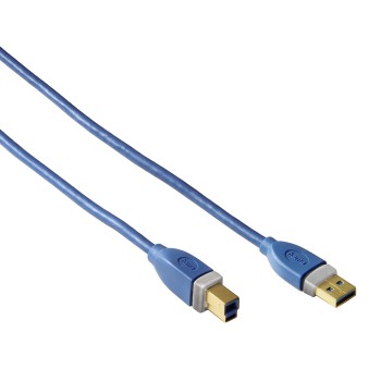 Cable USB 3.0 A- B TEC Azul 3.0m Hama