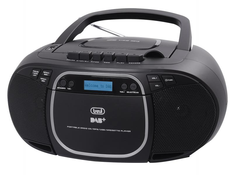 R/Cassette MP3 Portatil C/CD/USB/Aux-In/DAB/FM CMP 576 Dab Trevi