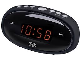 Despertador AC Doble Alarma Negro EC 880 Trevi