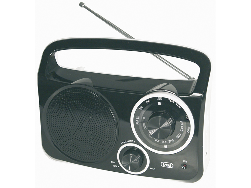 Radio AM/FM AC/DC C/Salida Auri. Negro Trevi