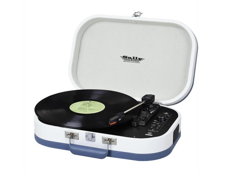 Tocadisco Sally Amp.C/USB/BT Bat. Turquesa Trevi